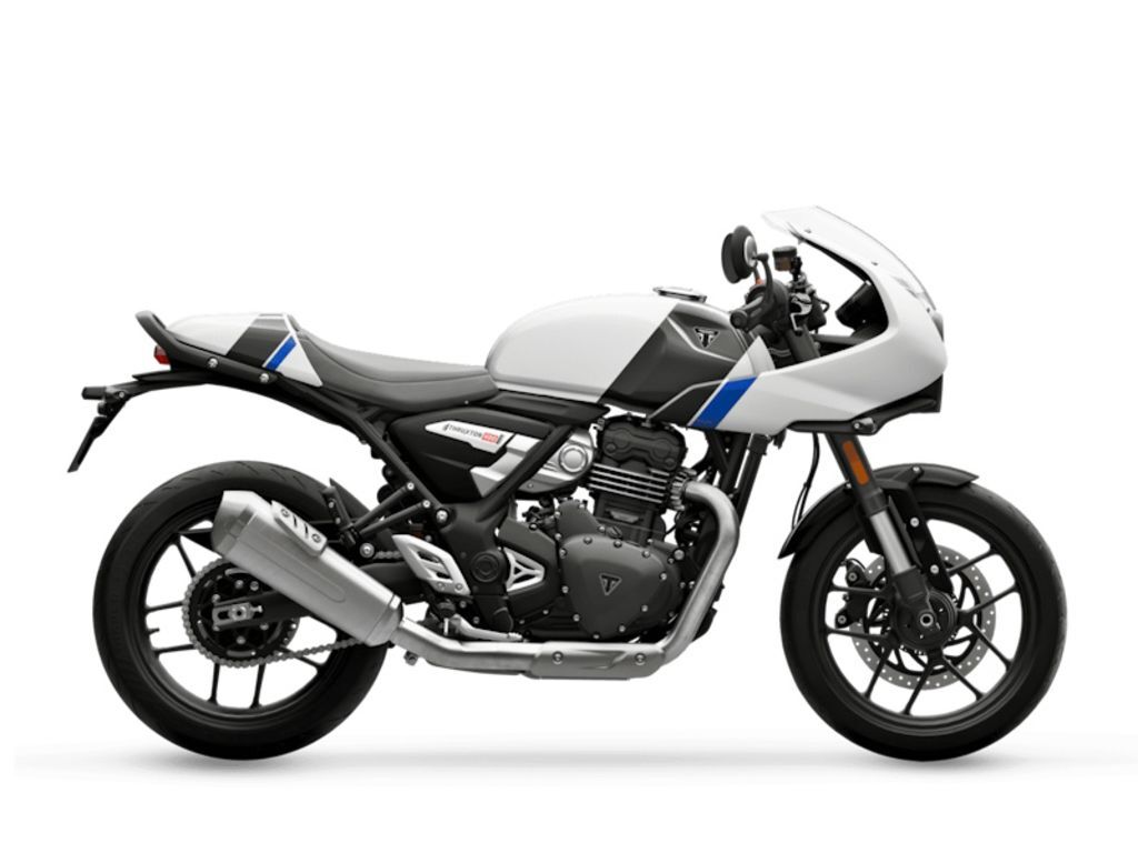2026 Triumph Thruxton 400 Pearl Metallic White / Storm Grey 400 in Bremerton, WA