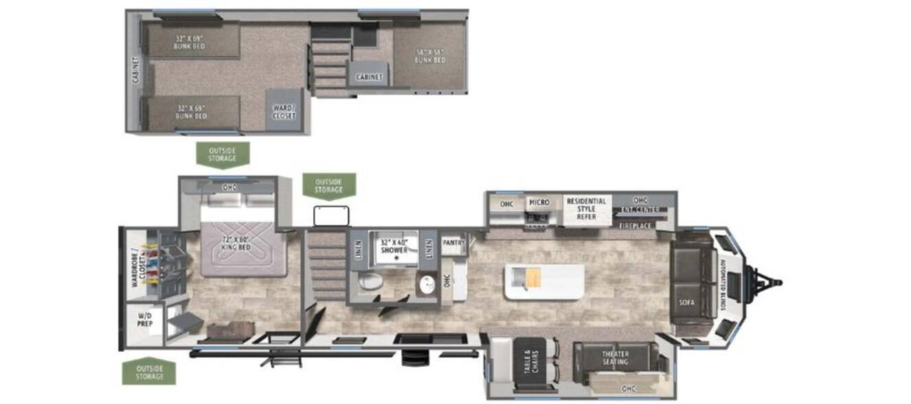 A photo of this 2027 Palomino Puma Vista Lofts 402LFT