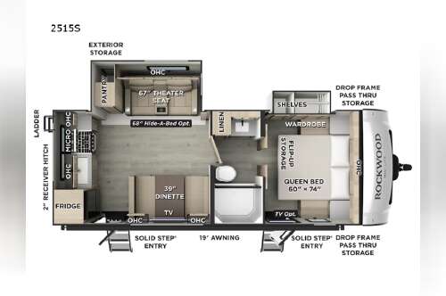 2027 Forest River Rv Rockwood Mini Lite 2515S in deerwood MN