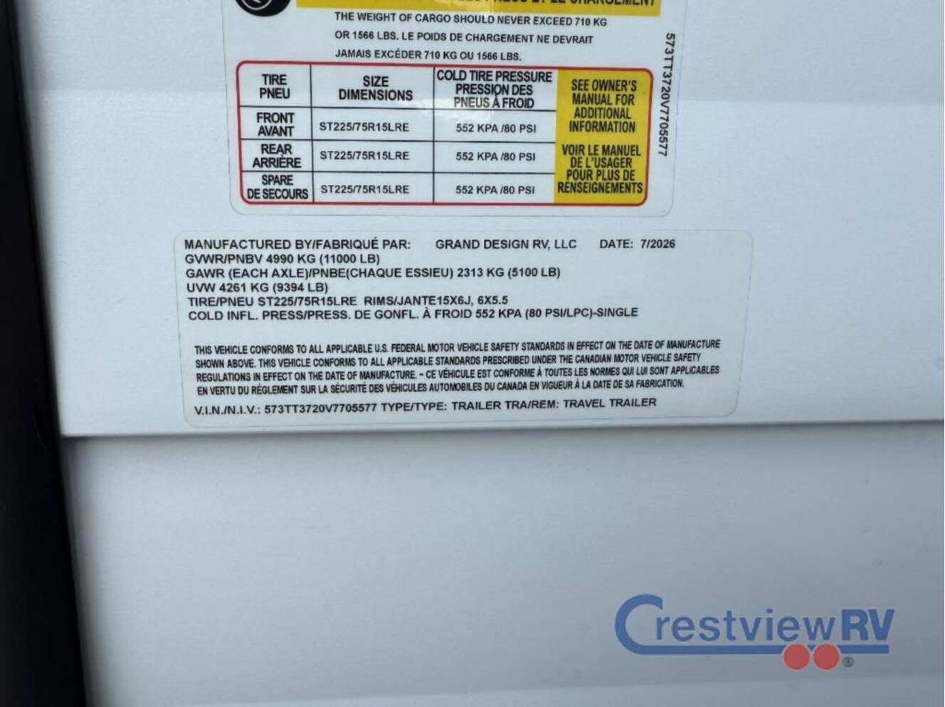 A photo of this 2027 Grand Design Transcend 335BHT