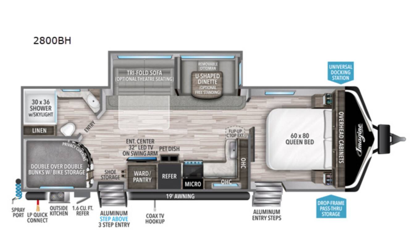A photo of this 2020 Grand Design Imagine 2800BH