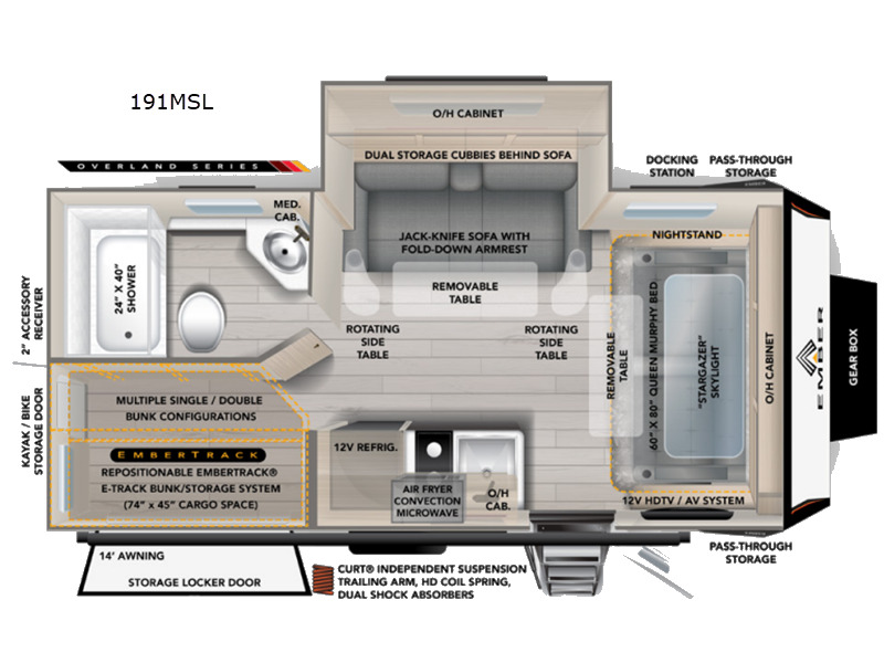 2027 Ember Rv Overland Series 191MSL in turlock CA
