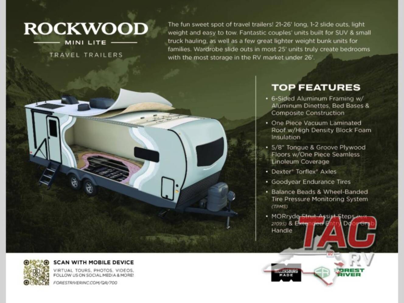 A photo of this 2027 Forest River Rv Rockwood Mini Lite 2525RB