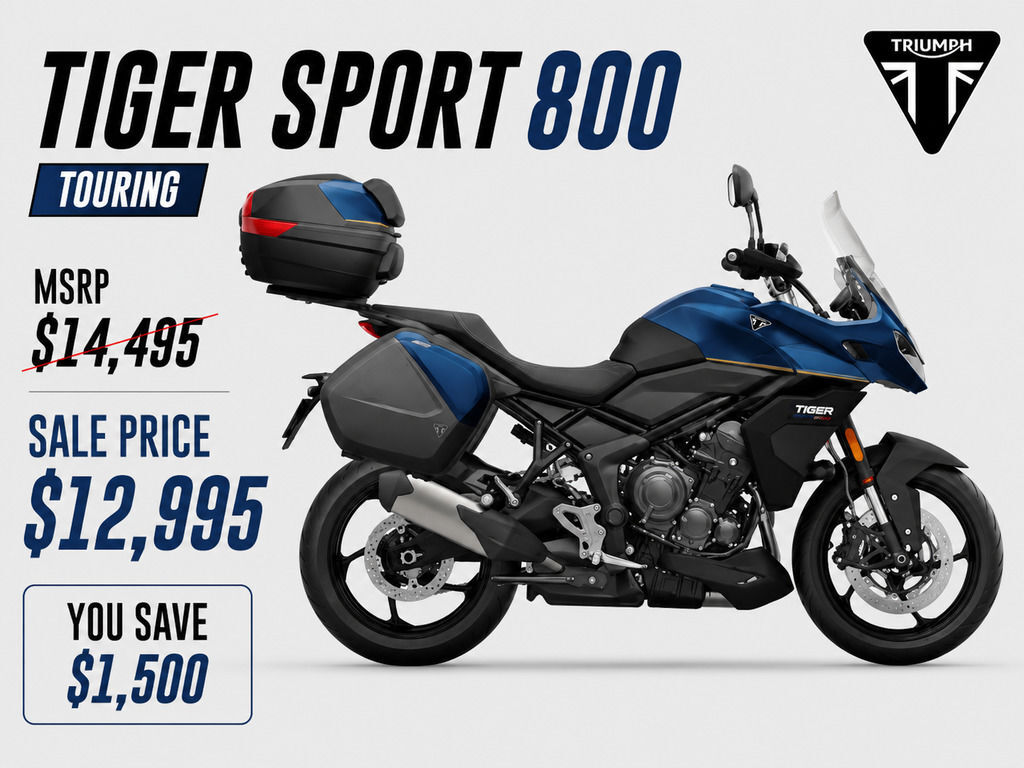 2026 Triumph Tiger Sport 800 Tour Matt cobalt SPORT TOUR in Pompano Beach, FL
