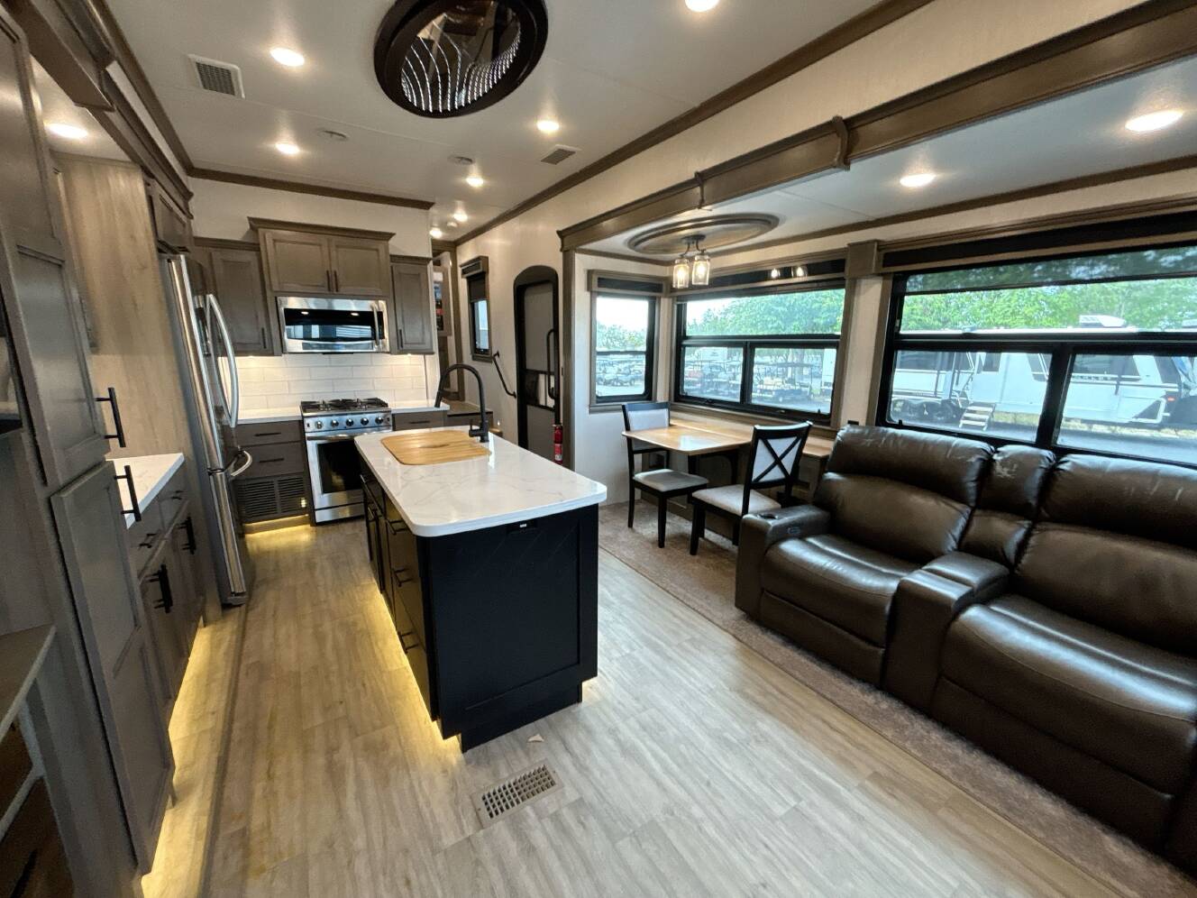 A photo of this 2021 Forest River RIVERSTONE RESERVE 3410PMK