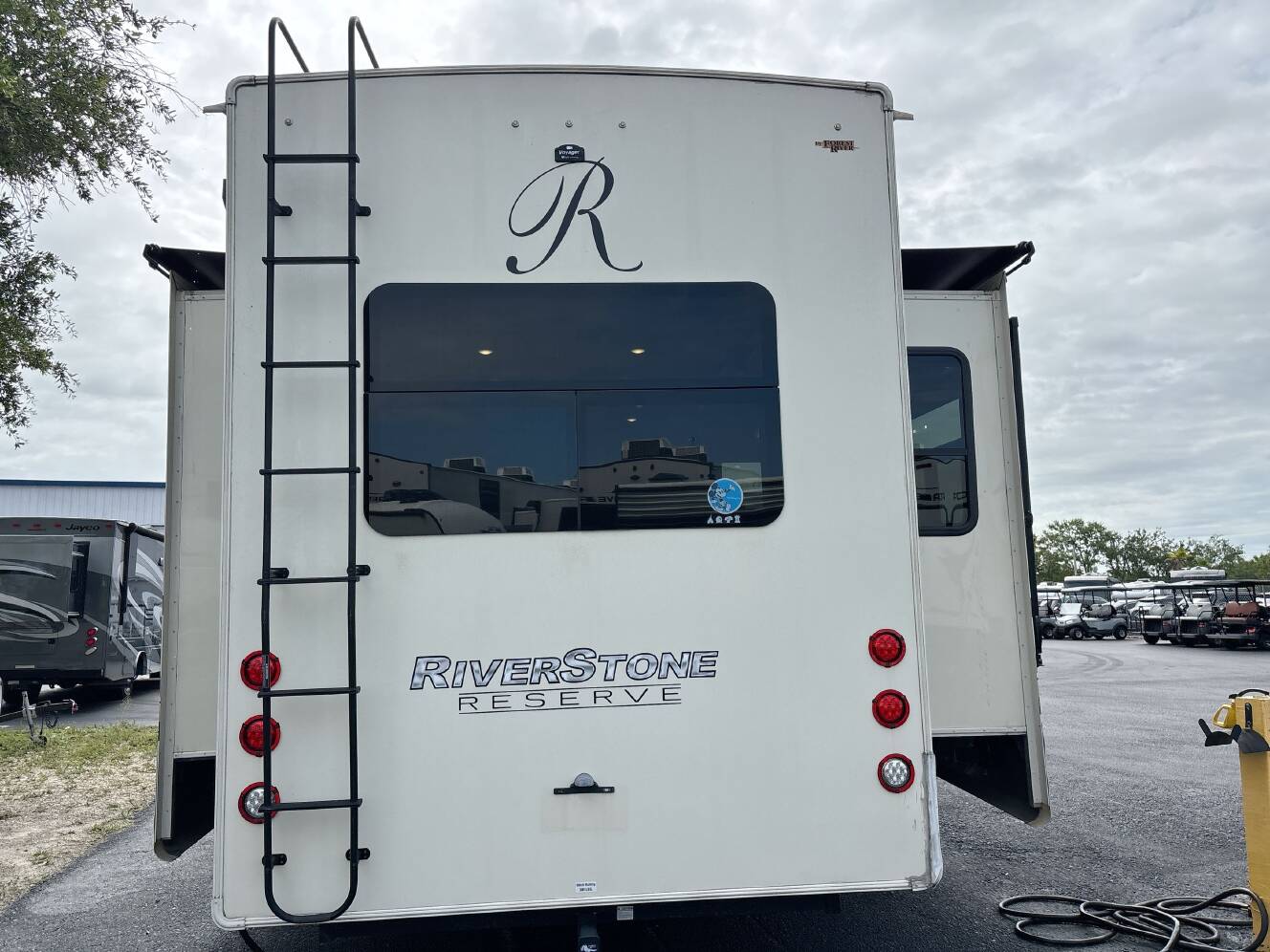 A photo of this 2021 Forest River RIVERSTONE RESERVE 3410PMK