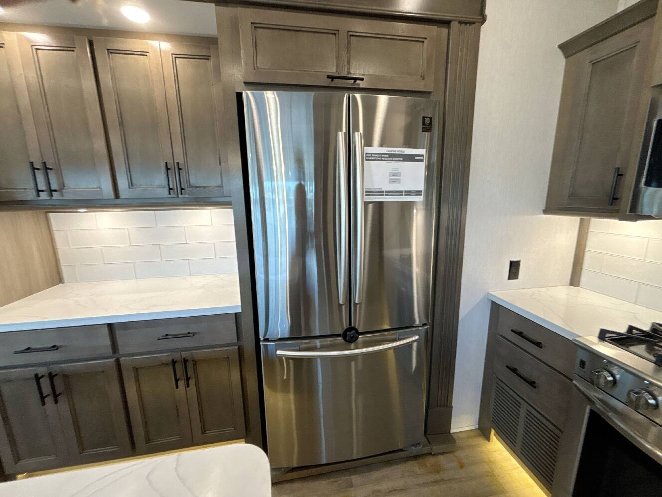 A photo of this 2021 Forest River RIVERSTONE RESERVE 3410PMK