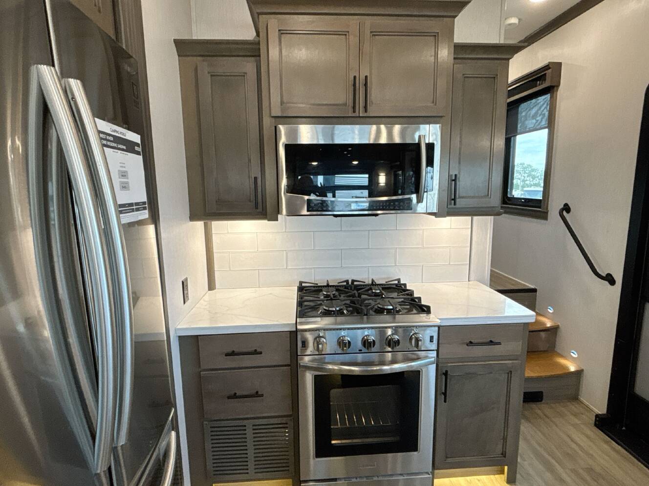 A photo of this 2021 Forest River RIVERSTONE RESERVE 3410PMK