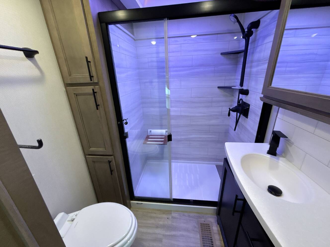 A photo of this 2021 Forest River RIVERSTONE RESERVE 3410PMK