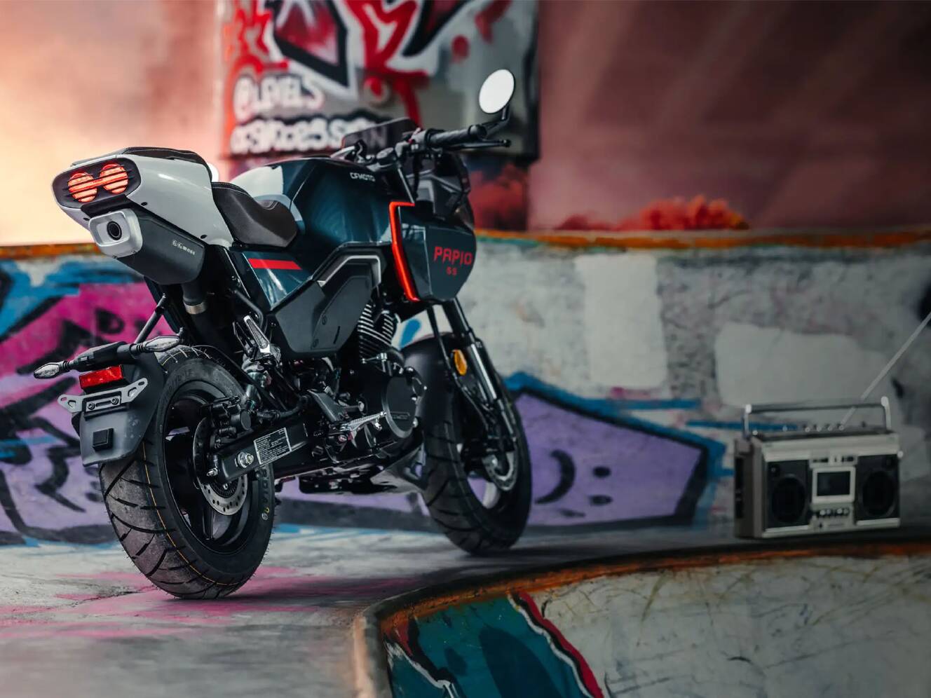 A photo of this 2025 CFMOTO Papio SS