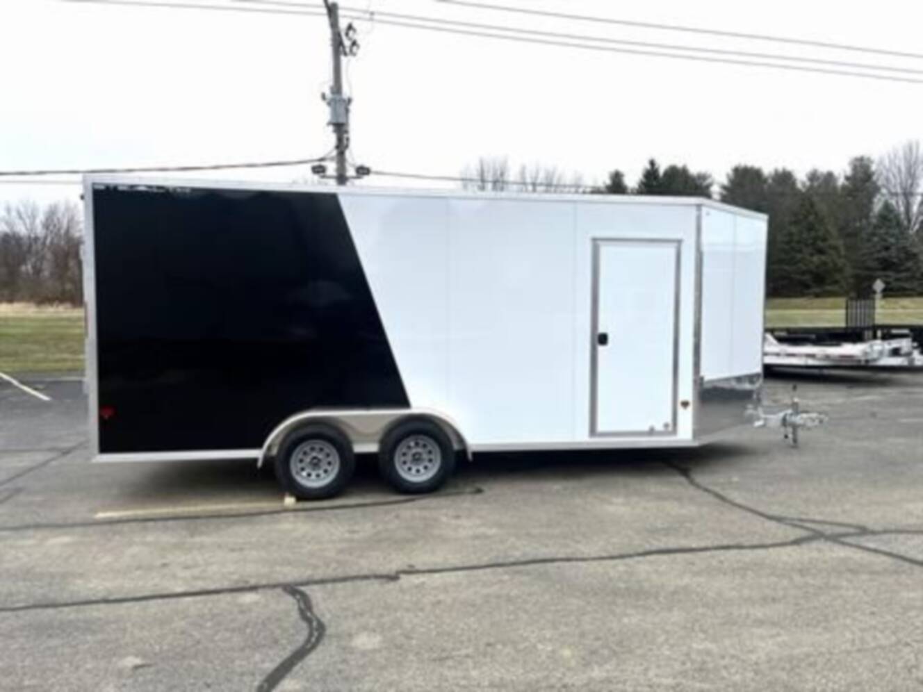 A photo of this 2025 Stealth Trailers 7X18 SNOW
