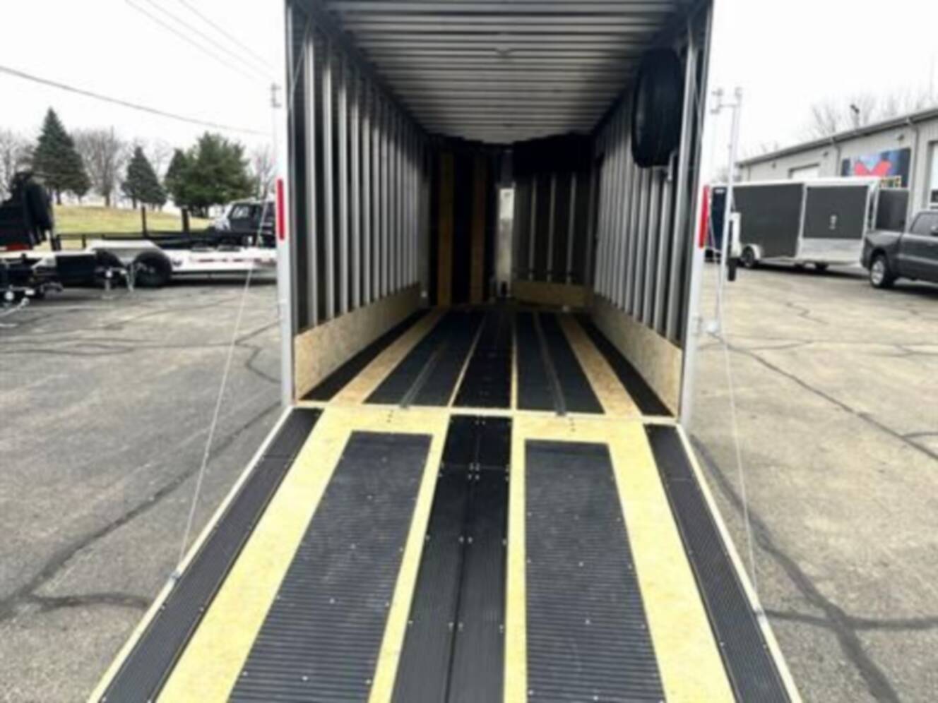 A photo of this 2025 Stealth Trailers 7X18 SNOW