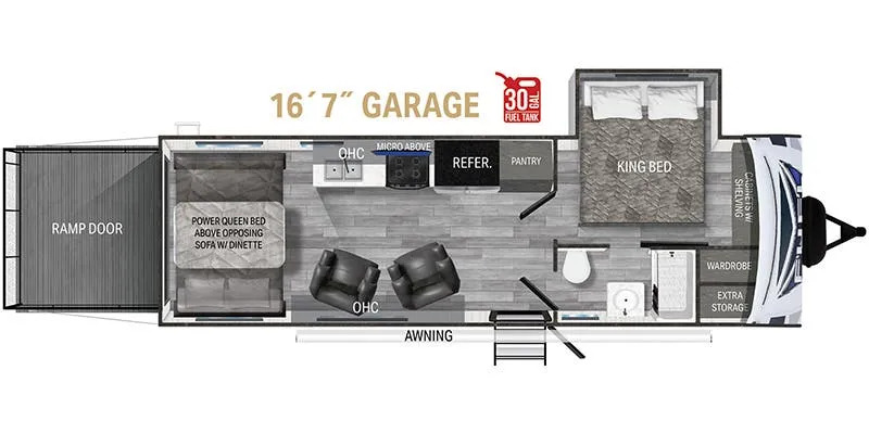 2024 Heartland FUEL 255 Travel Trailer Toy Hauler RV