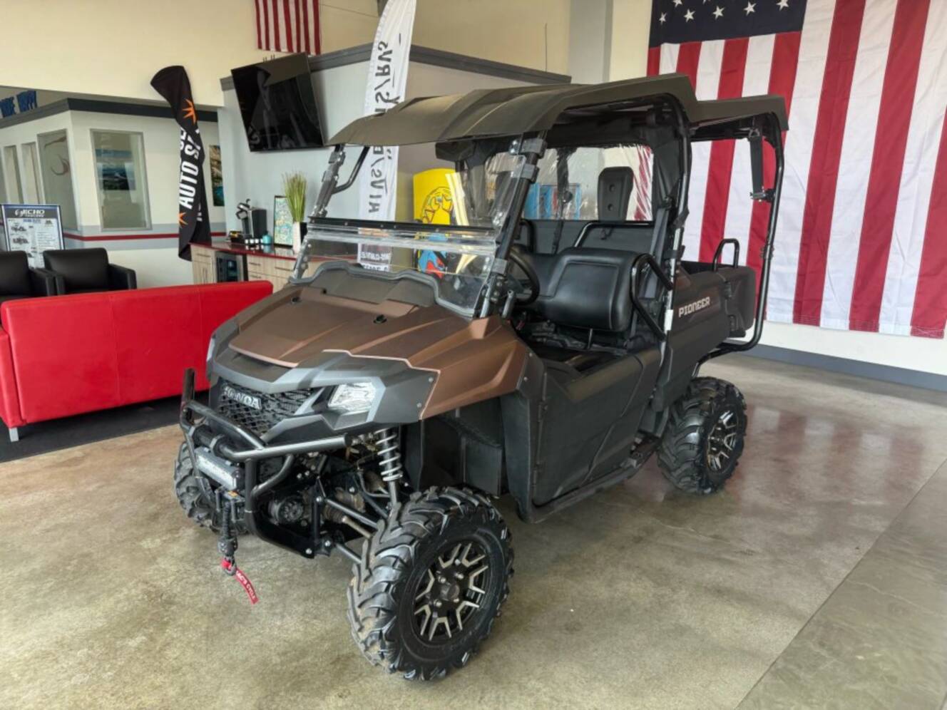 A photo of this 2021 Honda Pioneer 700-4