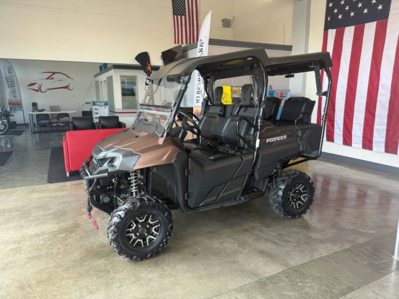 A photo of this 2021 Honda Pioneer 700-4