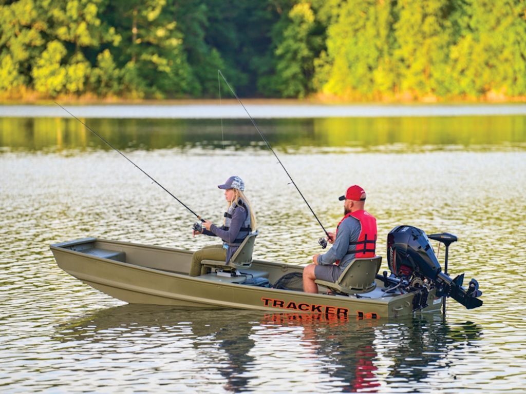 2026 Tracker® Boats Grizzly® 14 Jon 2072 CC SPORTSMAN KICKER in white bluff TN