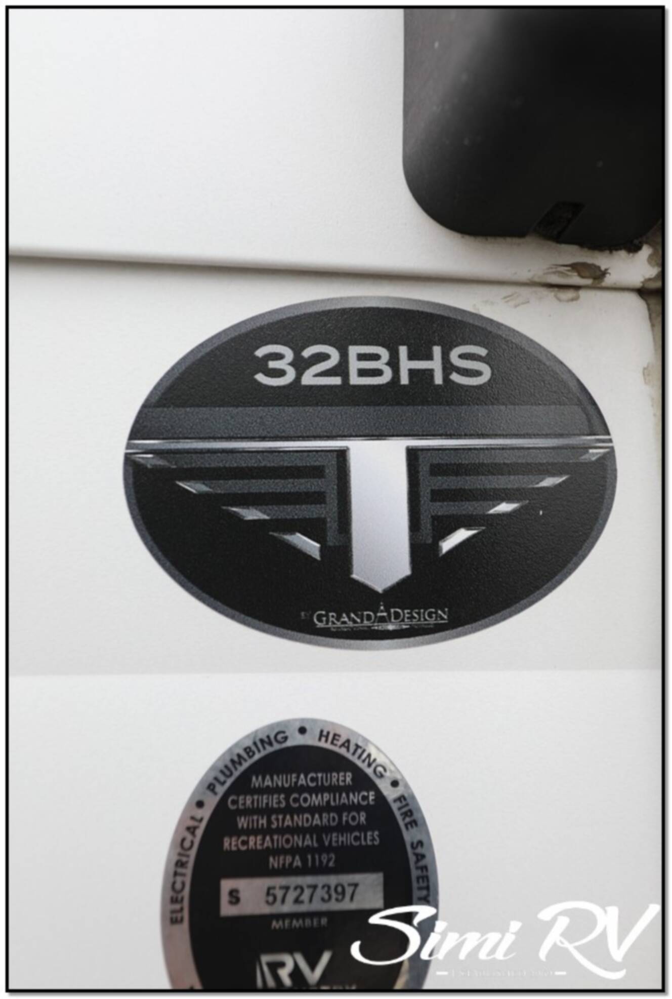 A photo of this 2021 Grand Design Transcend 32BHS