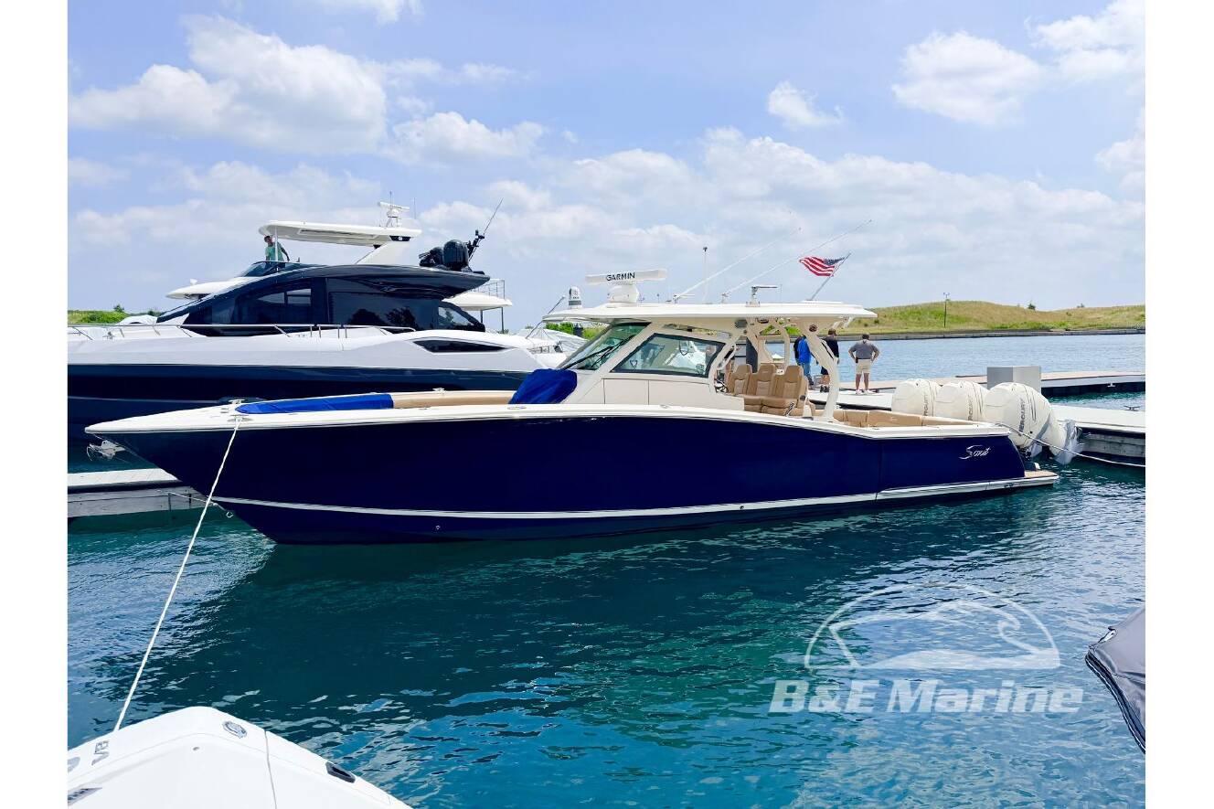 A photo of this 2020 Scout Boats 380 LXF