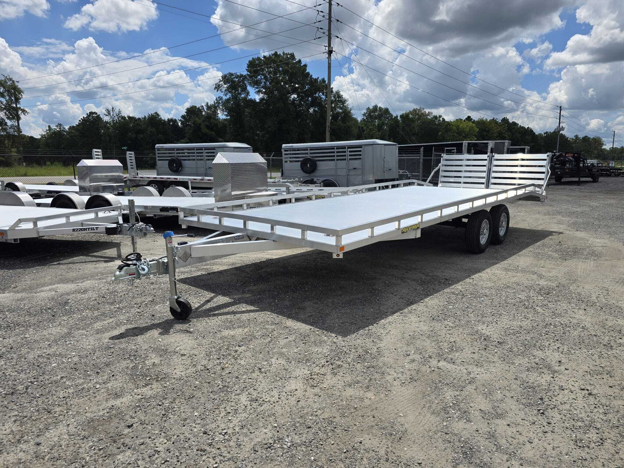 2027 Aluma 1026 H BT Aluminum Deck Over Trailer With Bi-Fold Ramps in Byron, GA