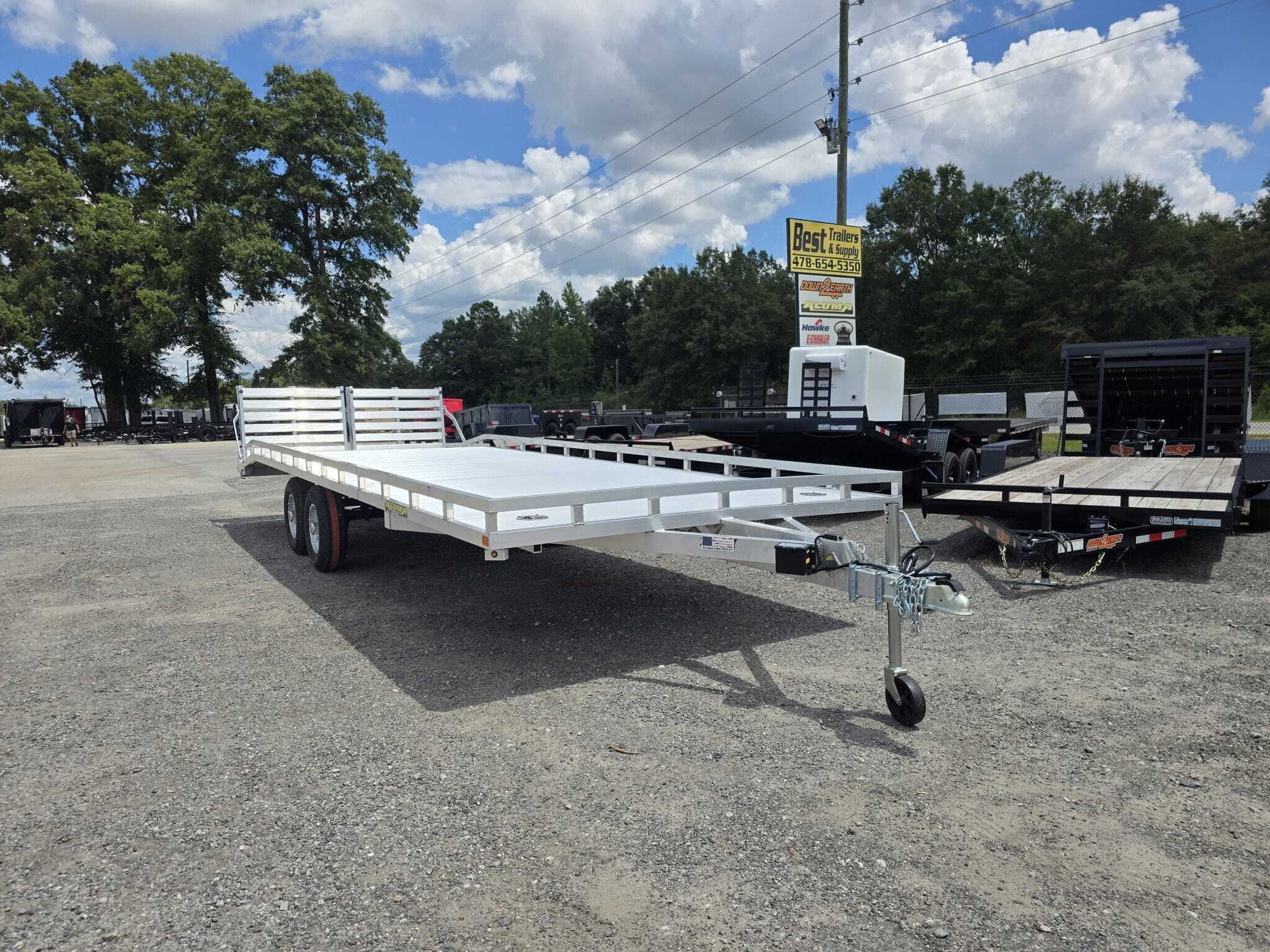 2027 Aluma 1024 H BT Aluminum Deck Over Trailer With Bi-Fold Ramps in Byron, GA
