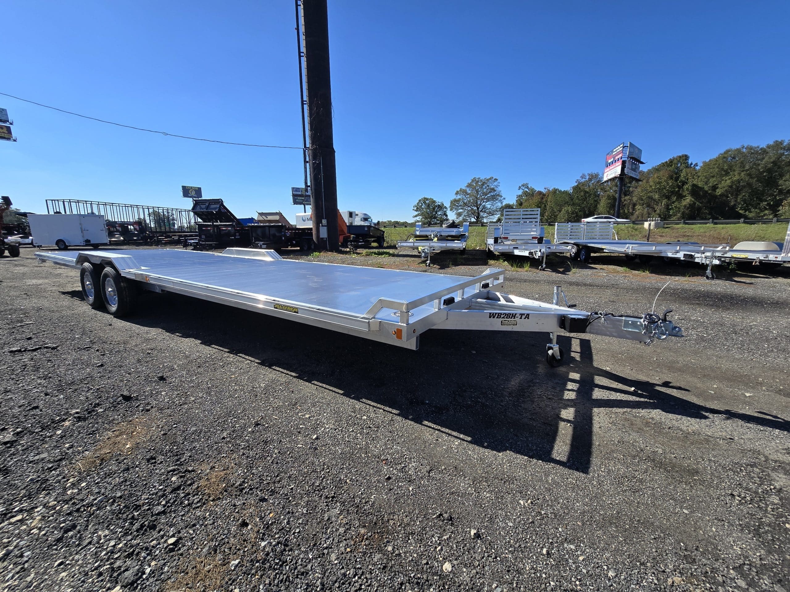 2027 Aluma WB28 Wide Body Aluminum Trailer With Drive Over Fenders in Byron, GA