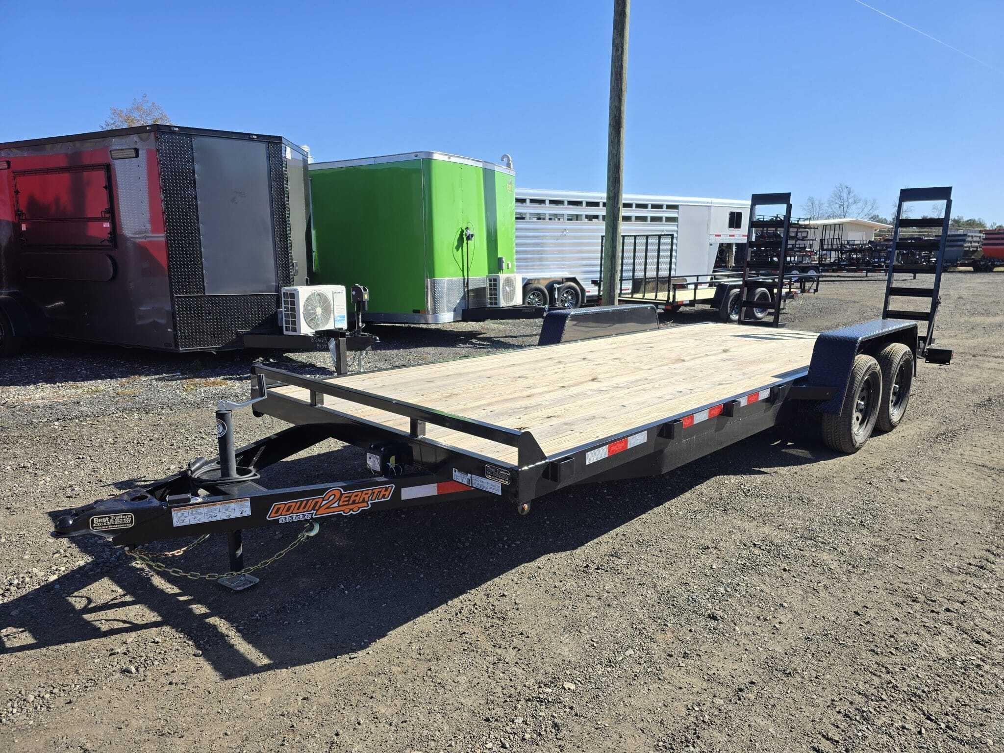 2026 Down 2 Earth Trailers 7x20 Tandem Axle 7K Equipment Trailer in Byron, GA