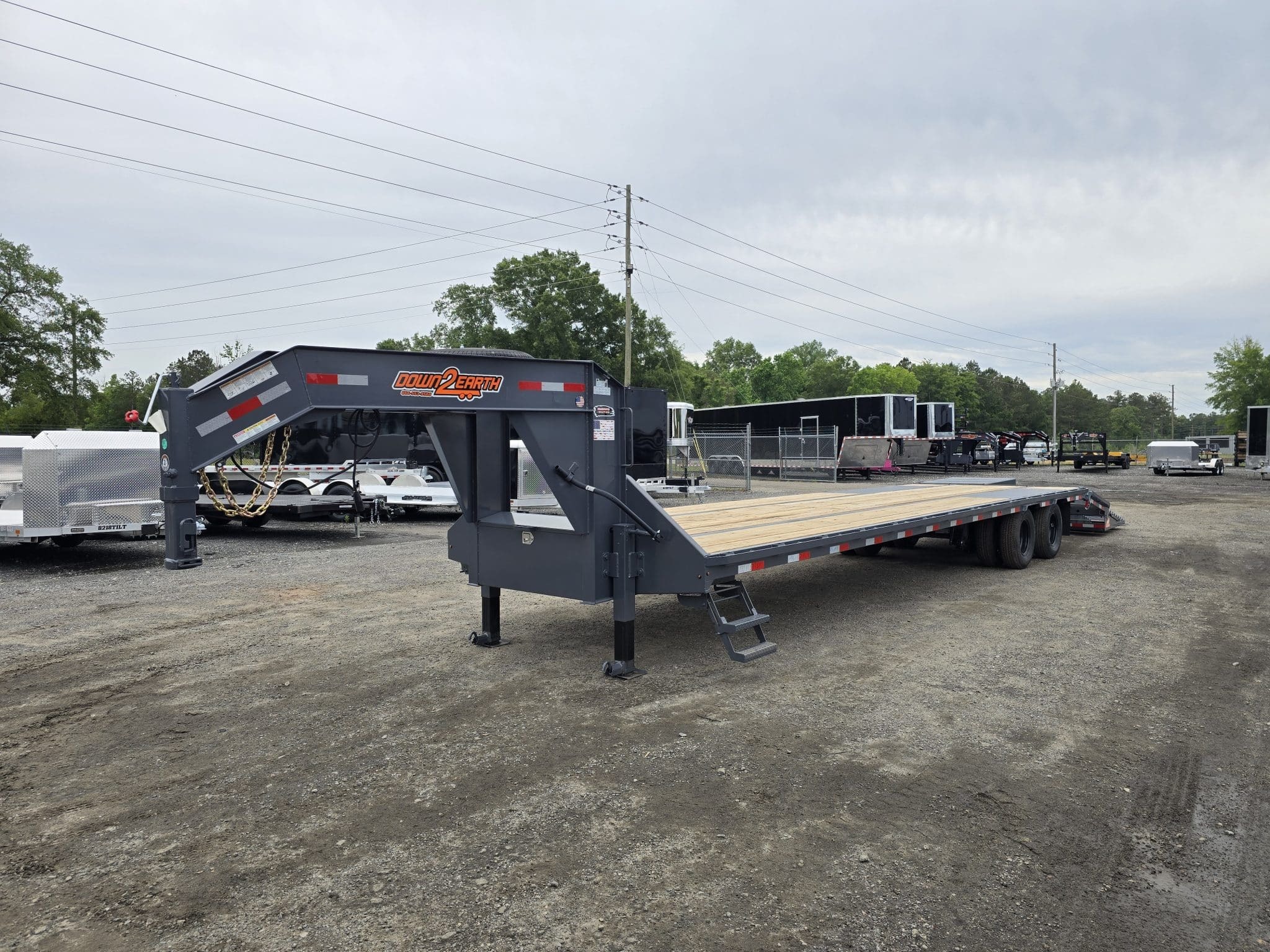 2026 Down 2 Earth Trailers 8.5X30 23.5K Deckover Gooseneck Equipment Trailer With in Byron, GA