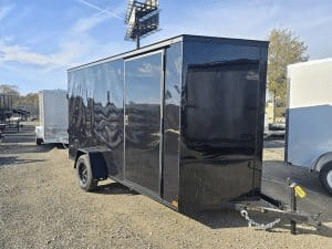 2026 Covered Wagon Trailers 6x12 enclosed Trailer Black Blackout in Byron, GA