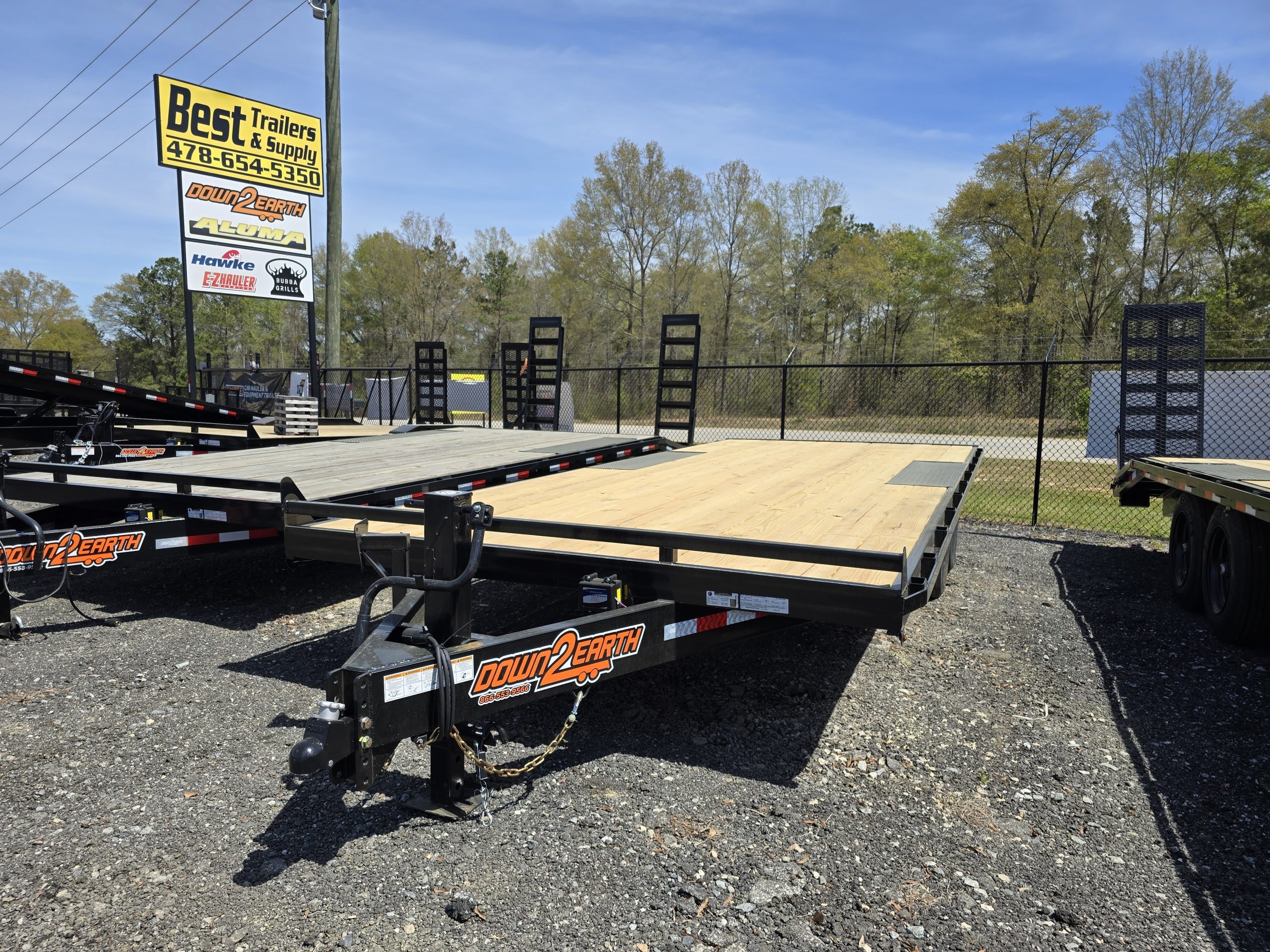 2026 Down 2 Earth Trailers 102x20 Deck Over All Flat Material Hauler Trailer in Byron, GA