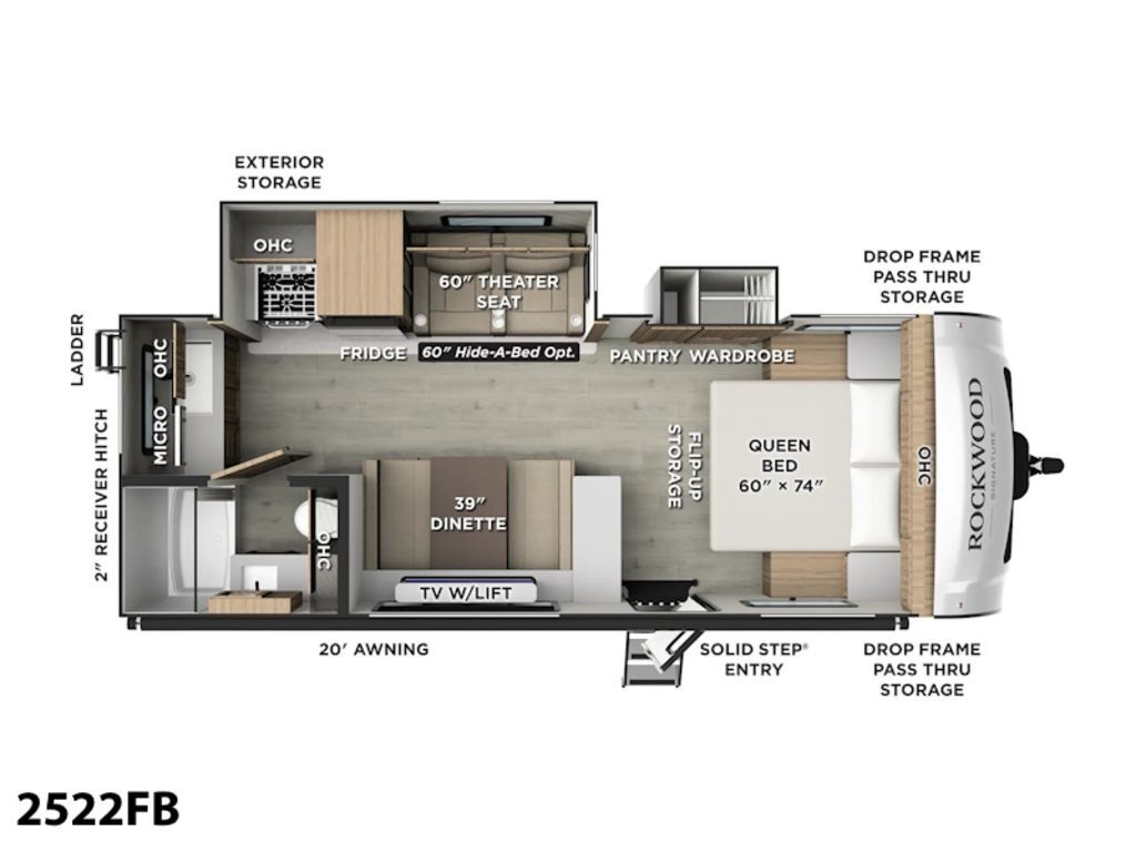 2026 Forest River Rockwood Mini Lite 2522FB in albemarle NC