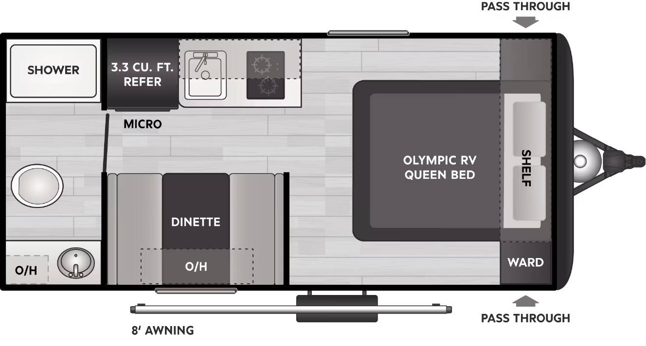 A photo of this 2026 Keystone Rv Hideout 166RB