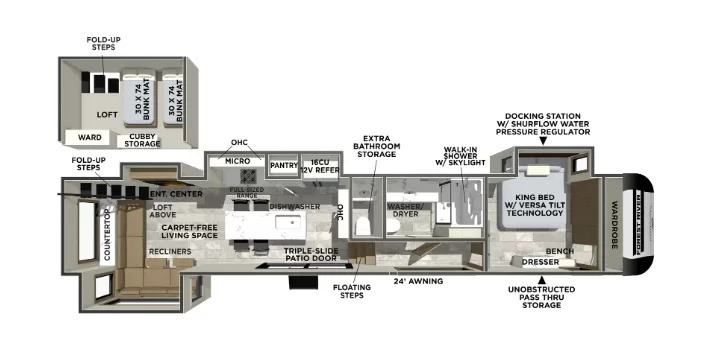 A photo of this 2027 Forest River Rv IMPRESSION 44STAY