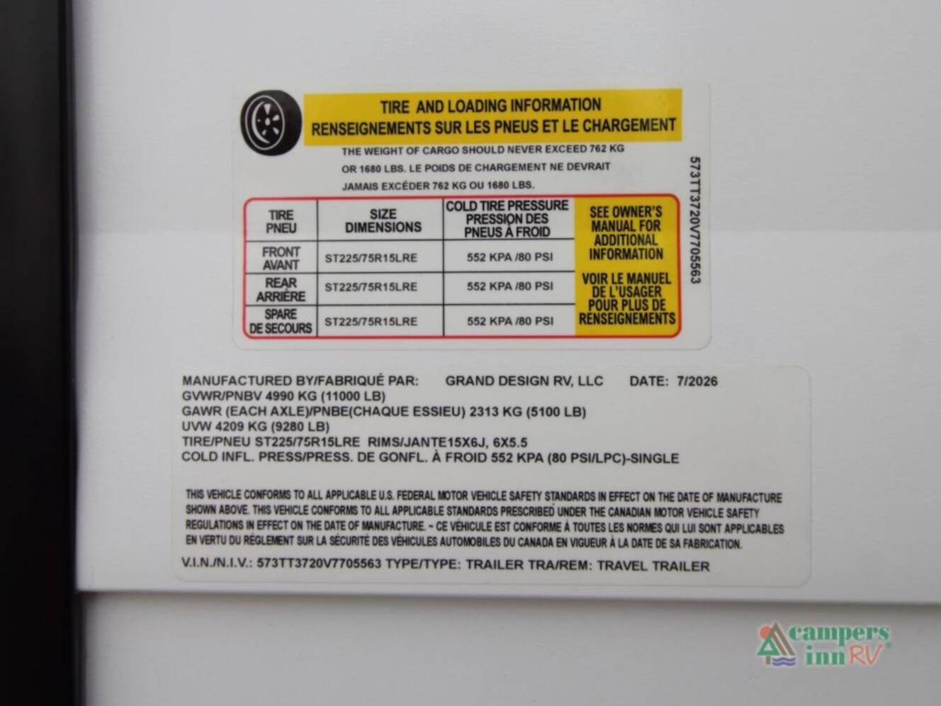 A photo of this 2027 Grand Design Transcend Xplor 335BHT