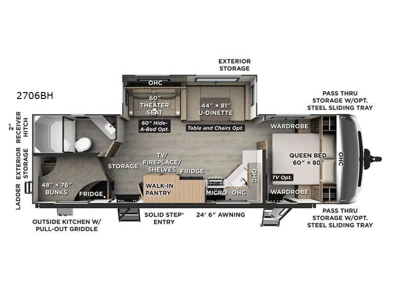 2027 Forest River Rv Rockwood Ultra Lite 2706BH in anderson SC