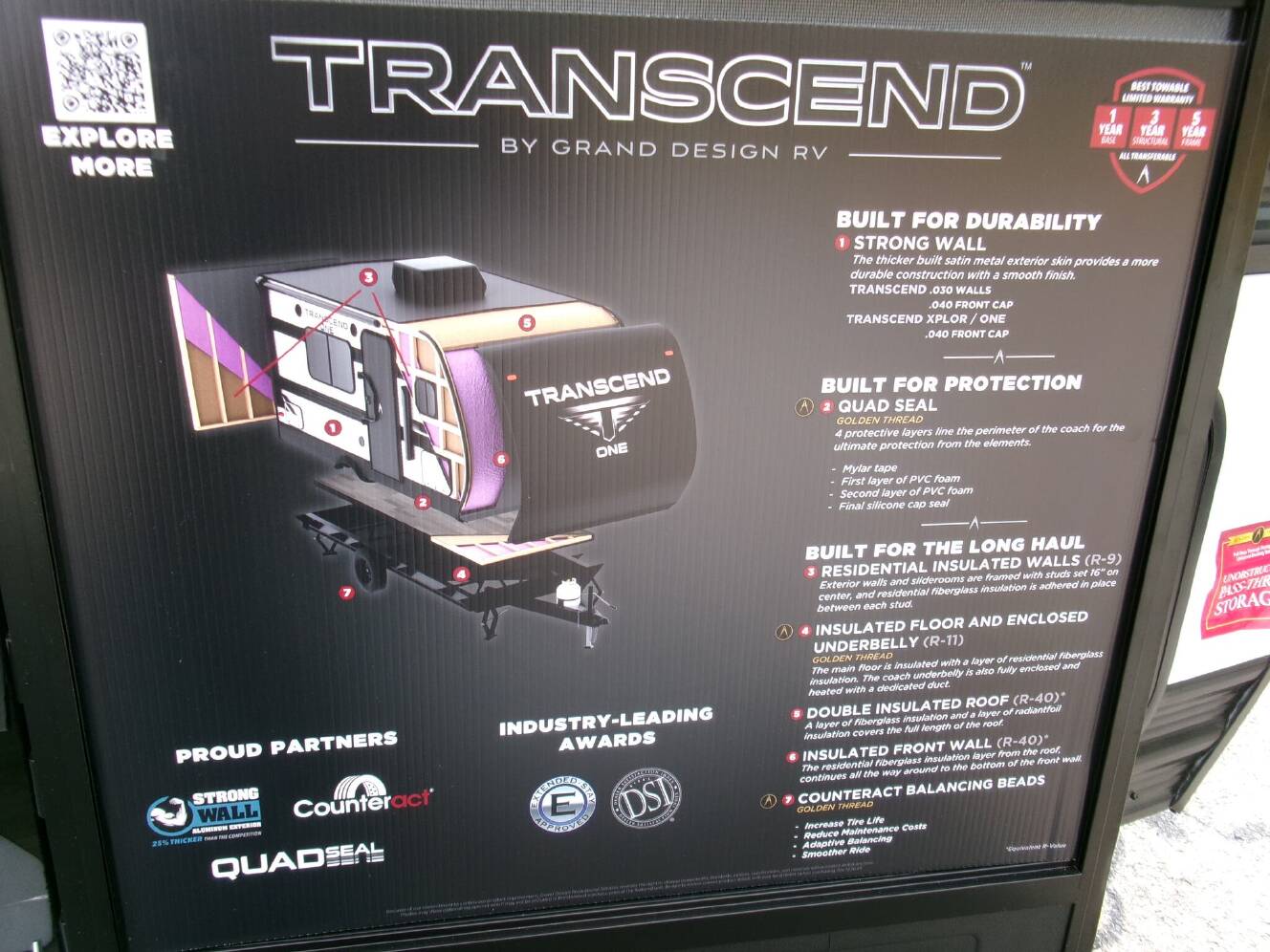 A photo of this 2026 Grand Design Transcend One 131DL