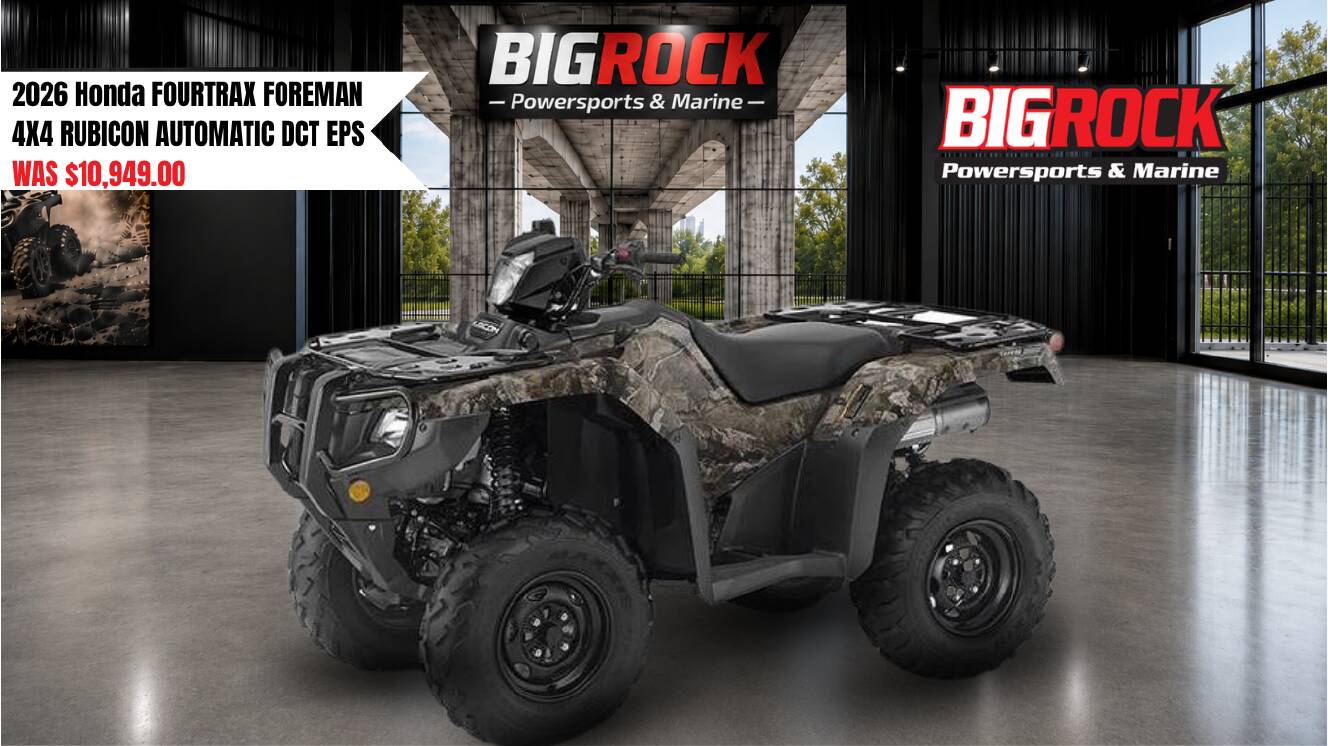 A photo of this 2026 Honda FOURTRAX FOREMAN 4X4 RUBICON AUTOMATIC DCT EPS
