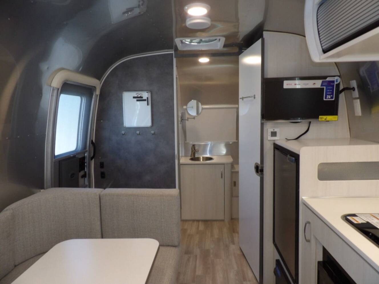 A photo of this 2025 Airstream Bambi 22FB
