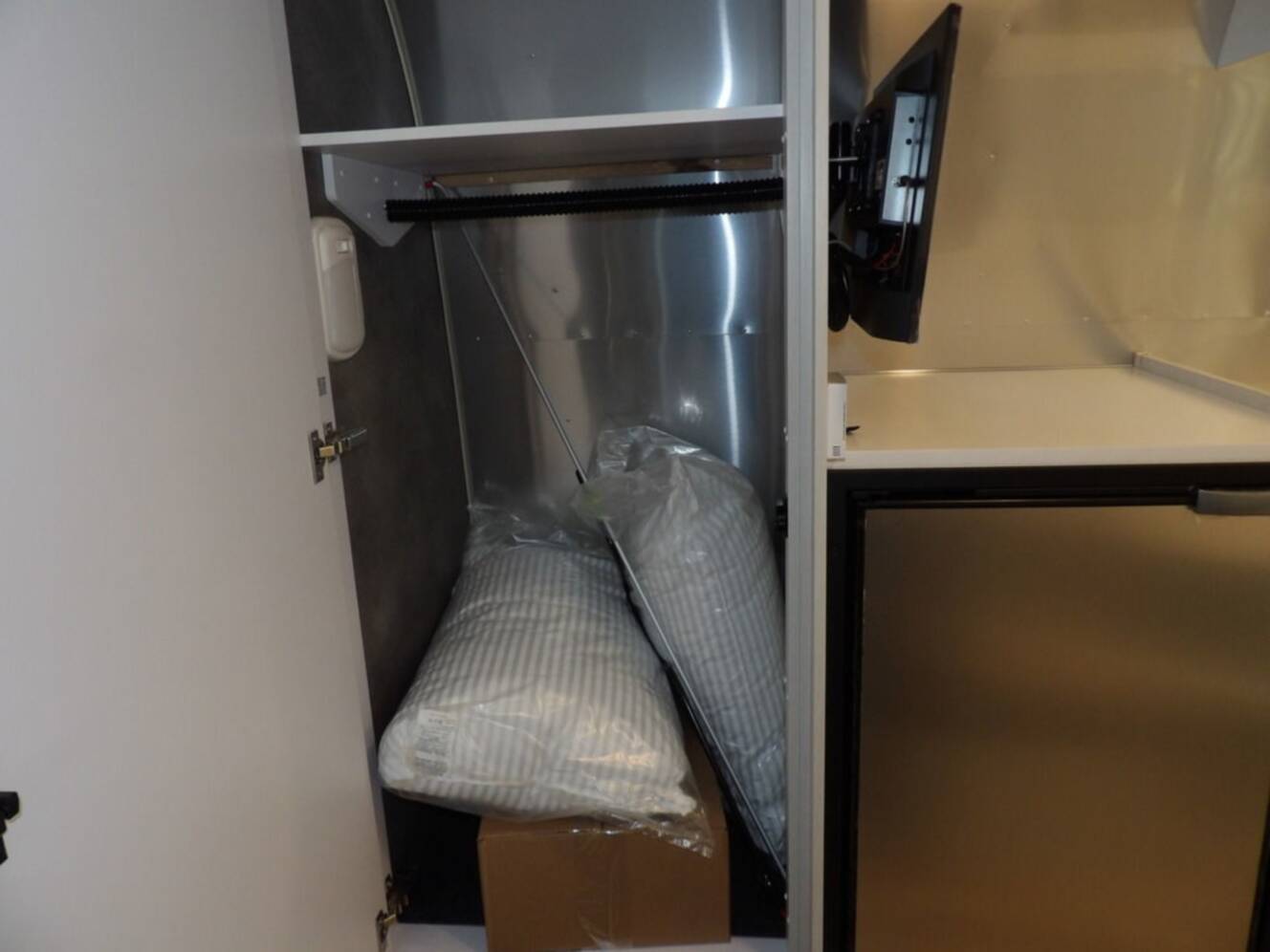 A photo of this 2025 Airstream Bambi 22FB