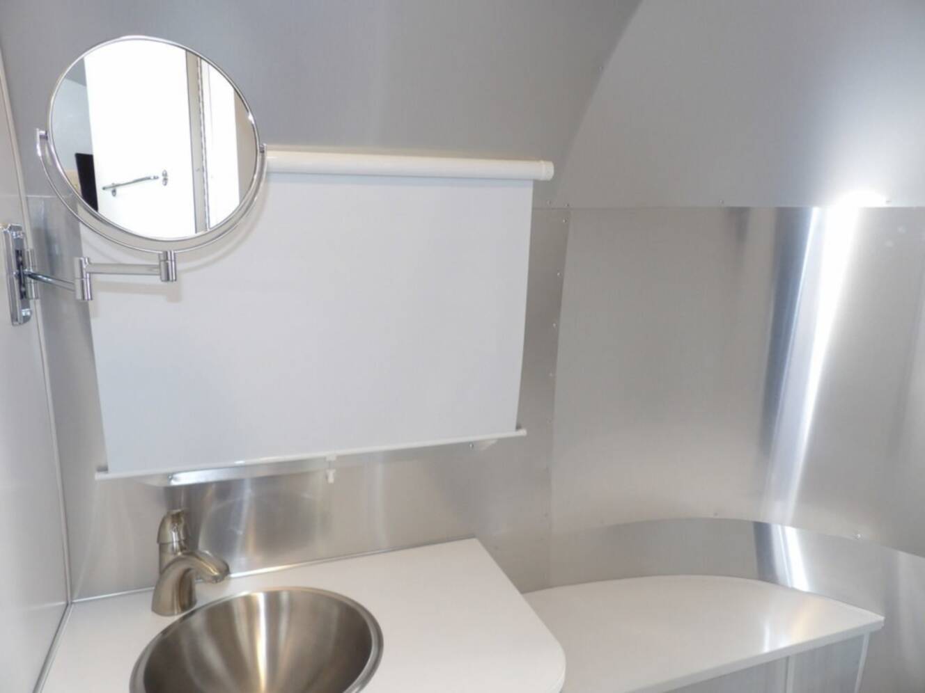 A photo of this 2025 Airstream Bambi 22FB