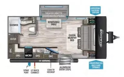 A photo of this 2022 Grand Design Imagine Xls 17MKE