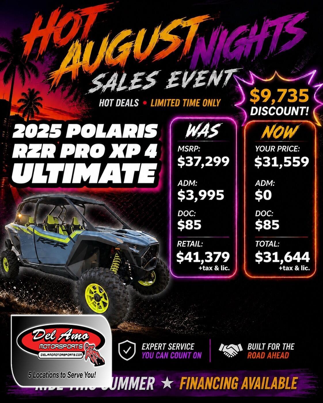 2025 Polaris RZR PRO XP 4 ULTIMATE in redondo beach CA