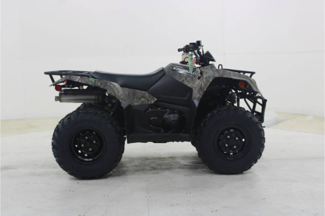 A photo of this 2025 Suzuki KingQuad 400ASi Camo