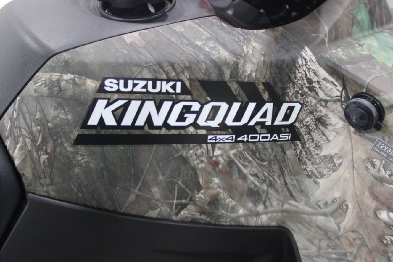 A photo of this 2025 Suzuki KingQuad 400ASi Camo