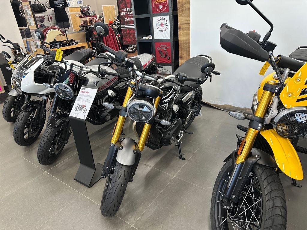 2026 Triumph Speed 400 Phantom Black/Storm Grey BASE in Augusta, ME