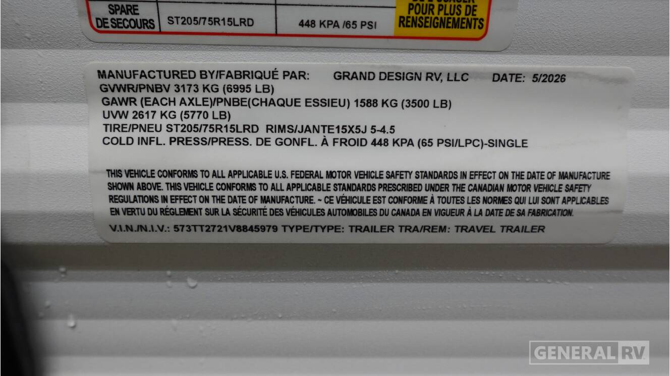 A photo of this 2027 Grand Design Transcend Xplor 23BHX