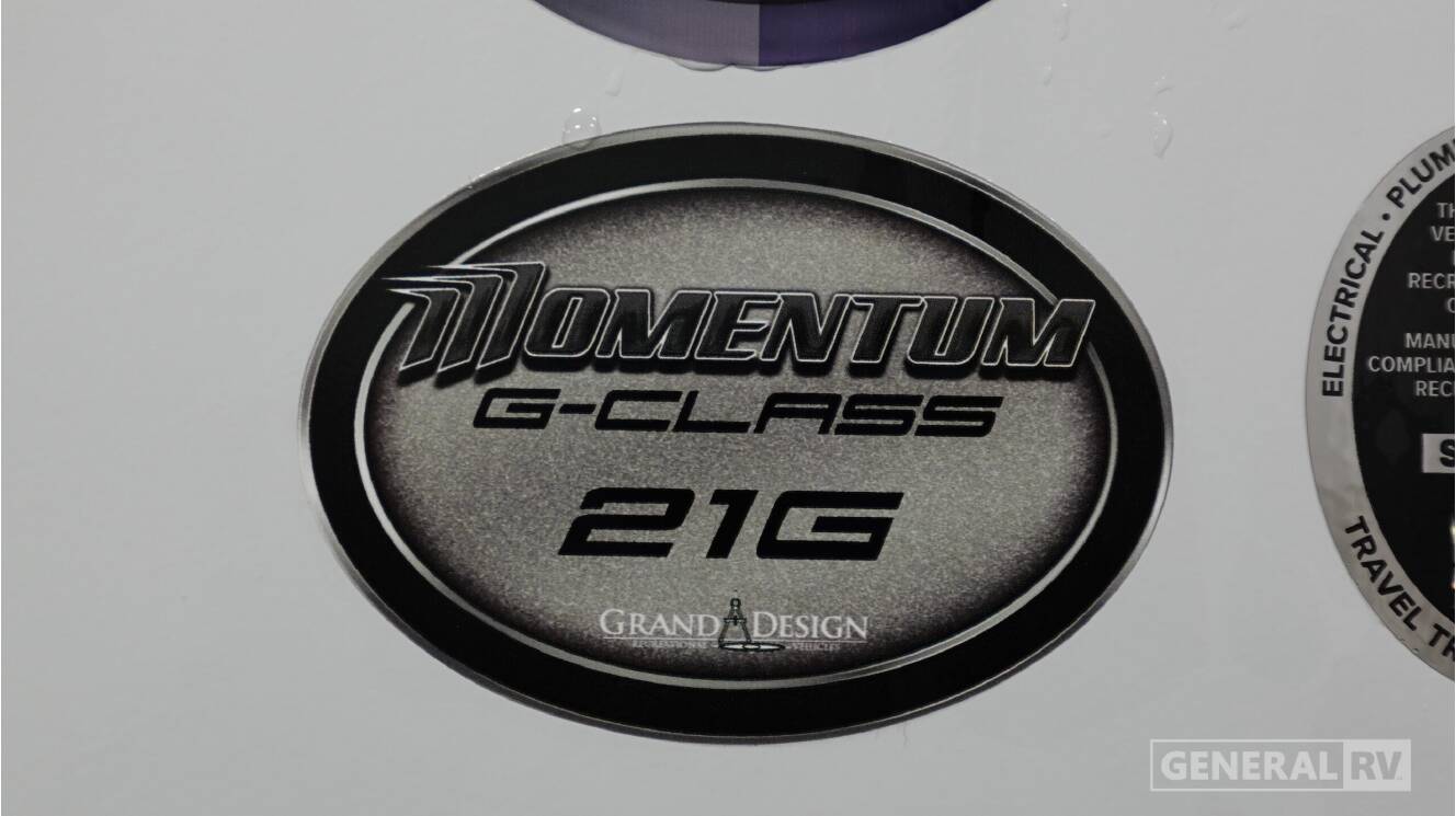 A photo of this 2026 Grand Design Momentum G-Class 21G