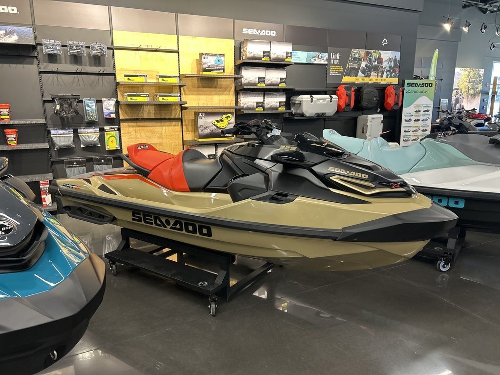 2025 Sea-Doo RXT-X 325 Metallic Tan / Lava Red Premium X 325 in Broken Arrow, OK