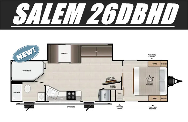 2027 Forest River Rv Salem 26DBHD in huntsville AL
