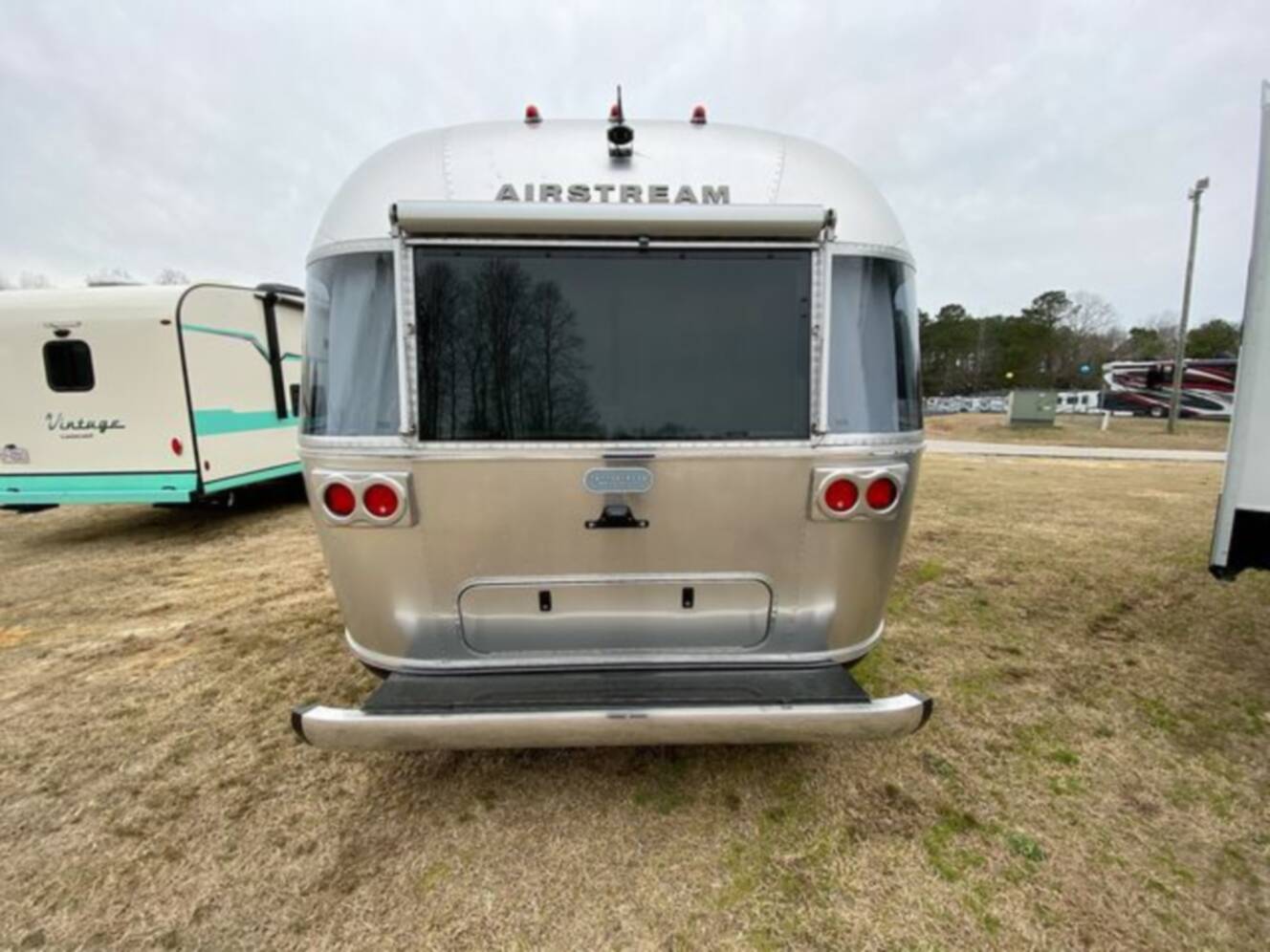 A photo of this 2024 Airstream Pottery Barn 28RBQ