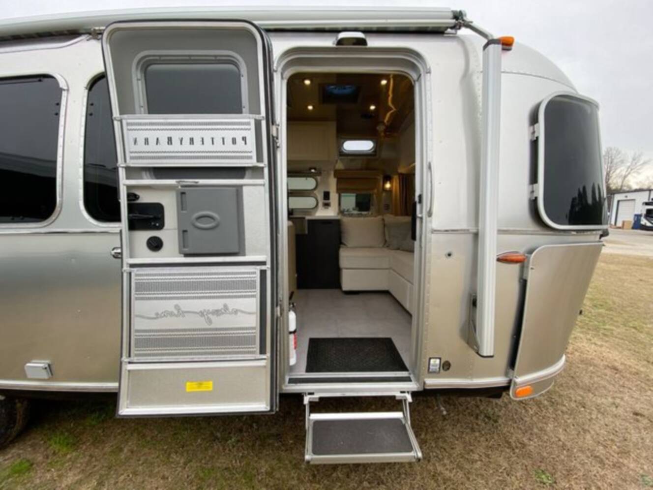 A photo of this 2024 Airstream Pottery Barn 28RBQ